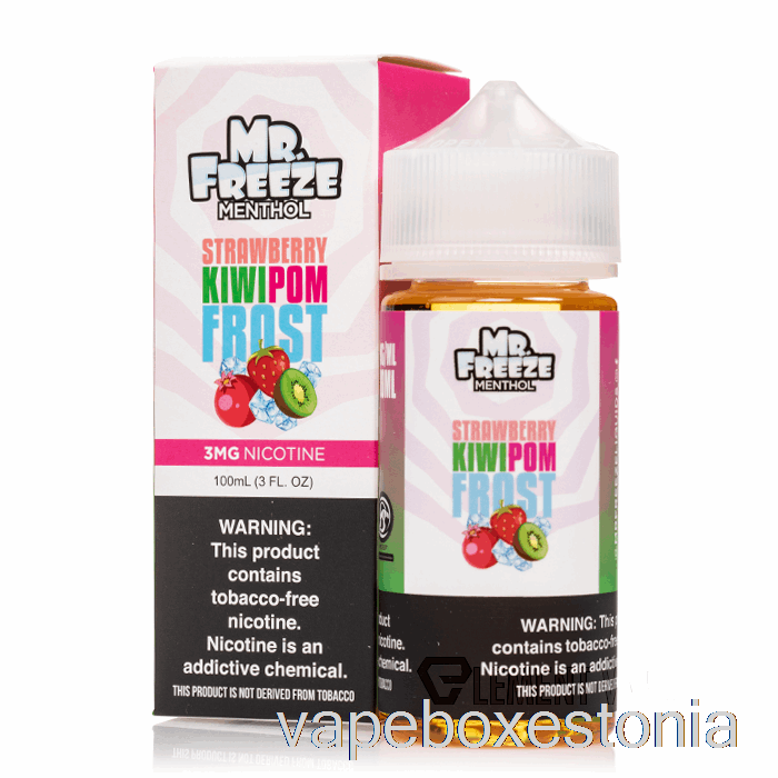 Vape Box Estonia Maasikas Kiivi Pom Frost - Mr Külmutada - 100ml 0mg